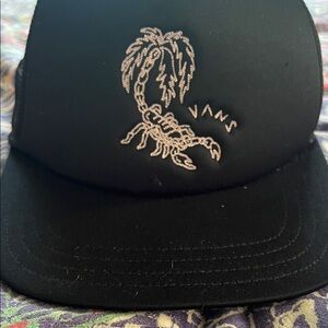 Vans Black Hat with Scorpion Design